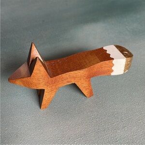 CB2 Gold Tip Fox Paper Clip Holder